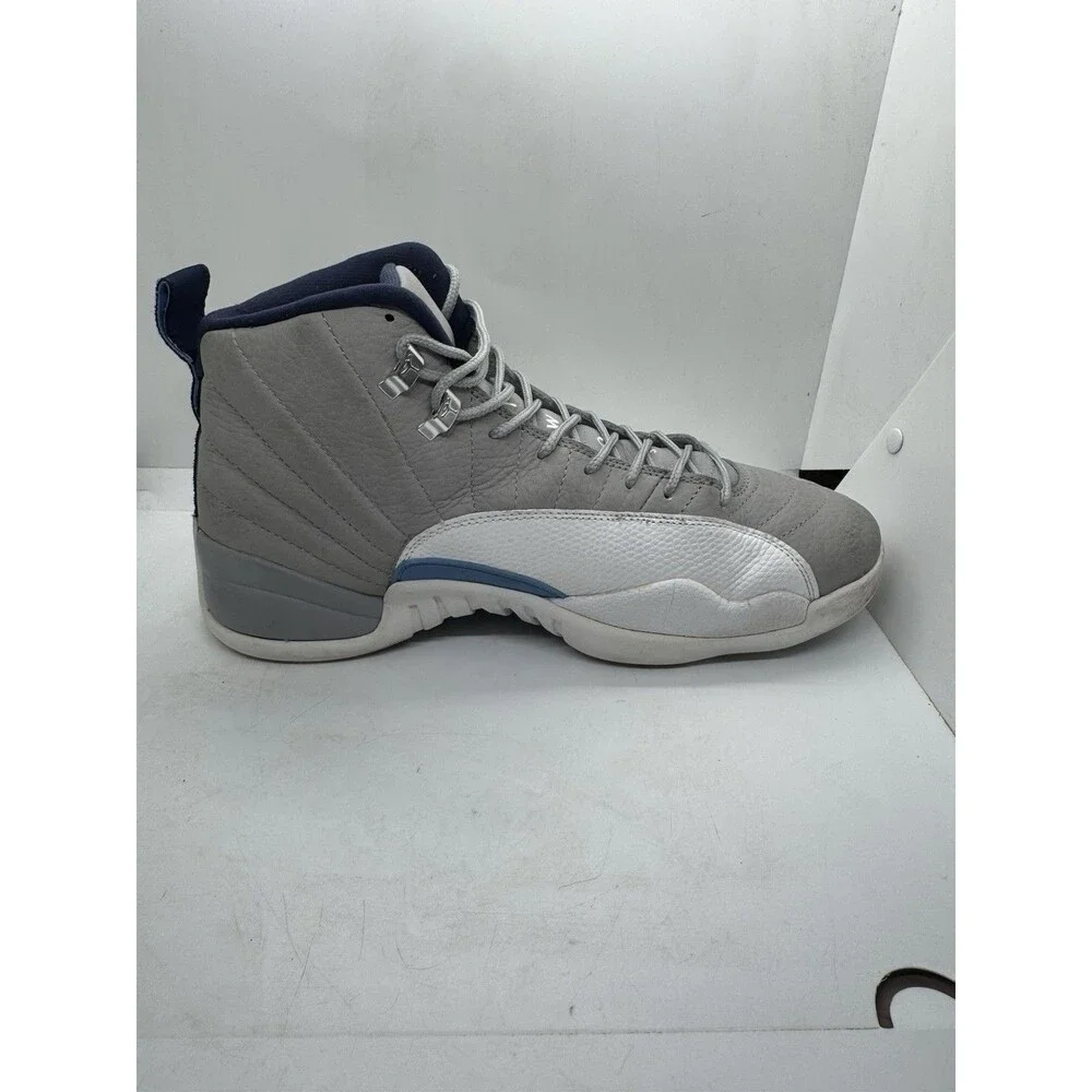 Nike Air Jordan 12 Retro Grey University Blue Size 12 Shoes Sneakers 130690 007